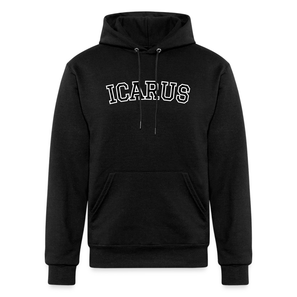 Icarus Letter Champion Unisex Powerblend Hoodie - black