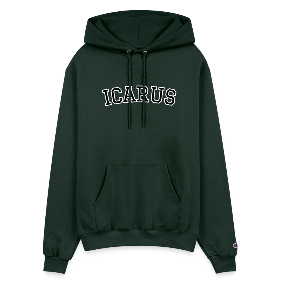 Icarus Letter Champion Unisex Powerblend Hoodie - Dark Green