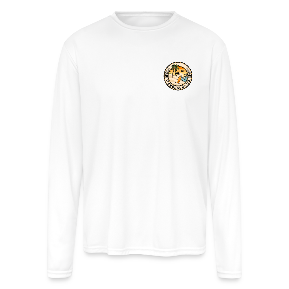 Icarus Surf Co. RED WHITE BLUE Performance Shirt - white