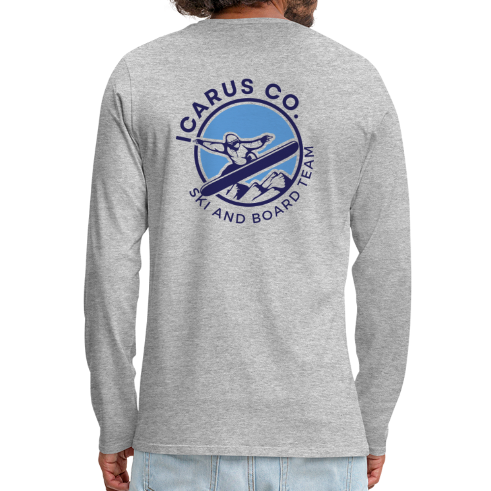 Ski and Board Team Icarus Long Sleeve - heather gray