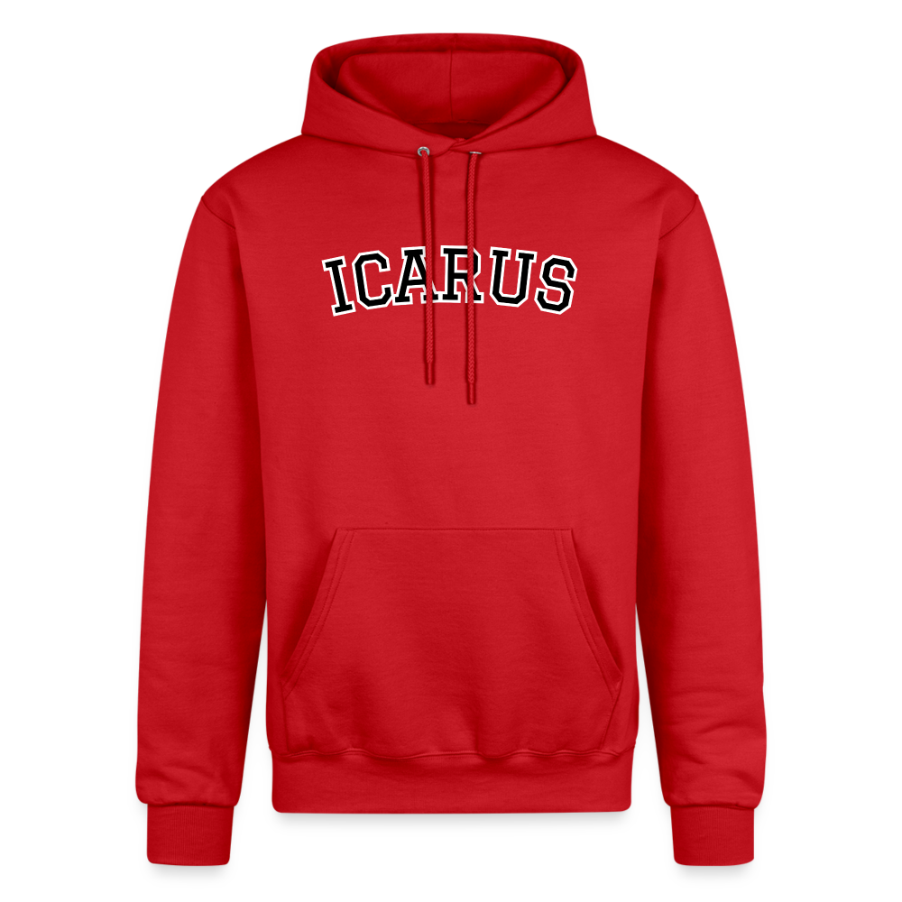 Icarus Letter Champion Unisex Powerblend Hoodie - Scarlet