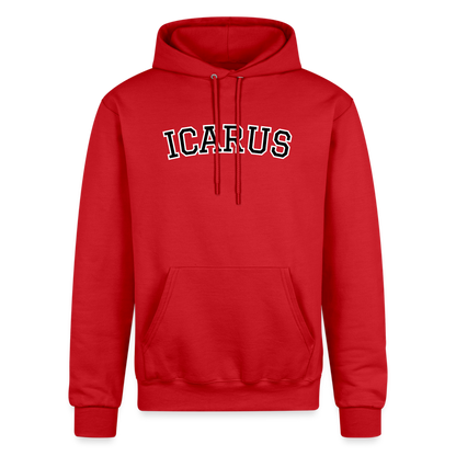 Icarus Letter Champion Unisex Powerblend Hoodie - Scarlet