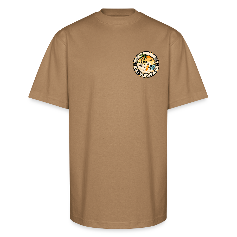Icarus Surf Co. Unisex Oversized Heavyweight T-Shirt - khaki