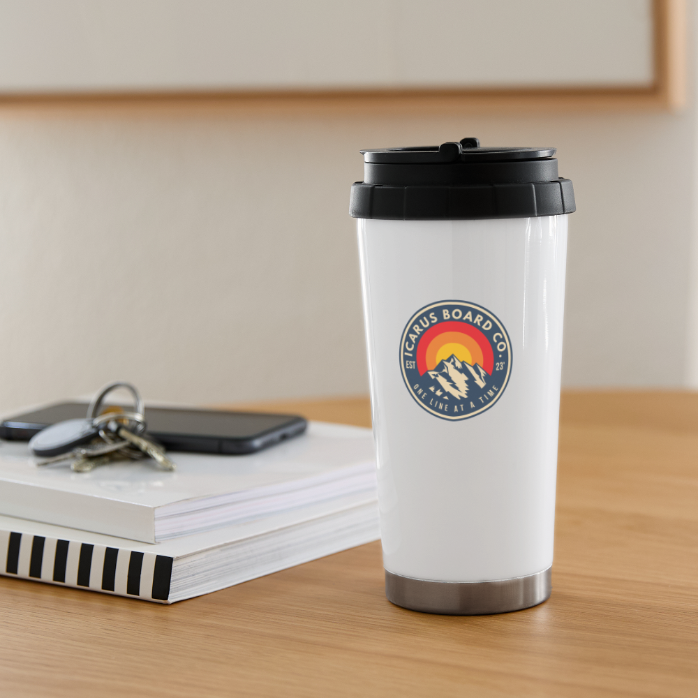 Icarus 16 oz Travel Mug - white