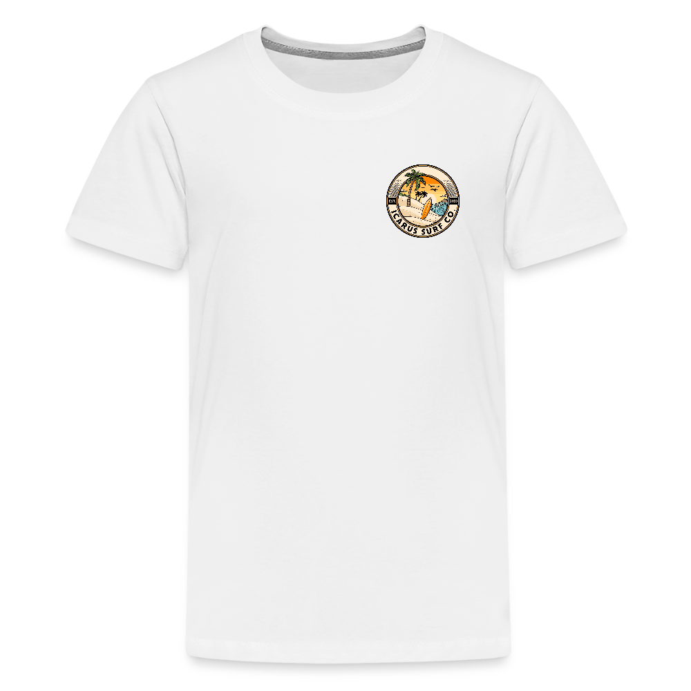 Icarus Surf Co. "Waves" Kids' Premium T-Shirt - white