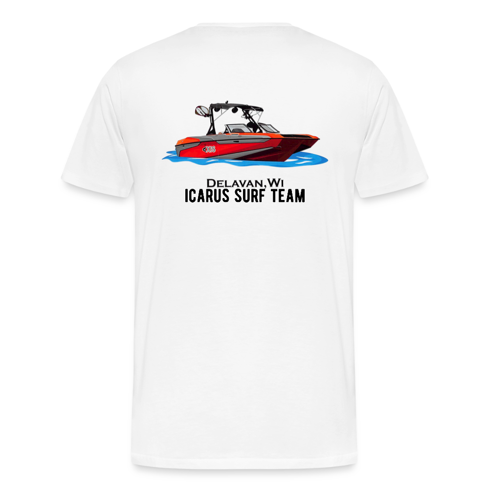 Icarus Surf Team Men's Premium T-Shirt - white