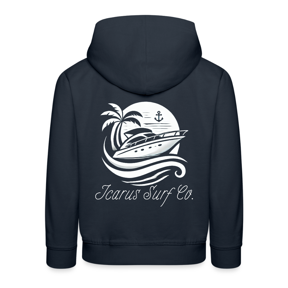 Icarus Surf Co. "Yacht" Kids‘ Premium Hoodie - navy