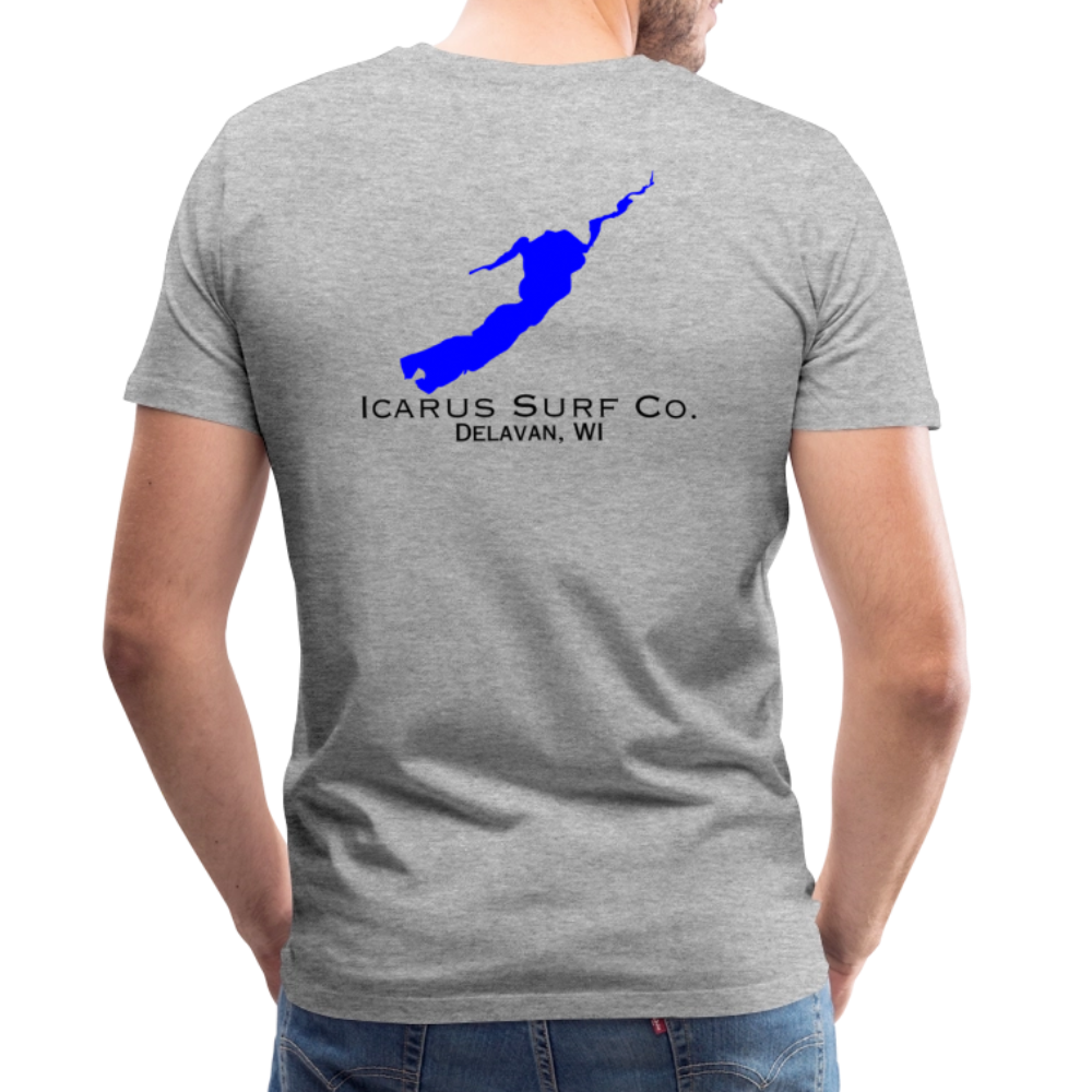 Icarus Surf Co. "Delavan, WI" Men's Premium T-Shirt - heather gray