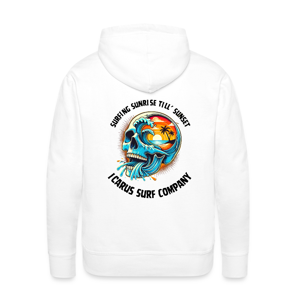 Surfing Sunrise Till' Sunset Hoodie - white