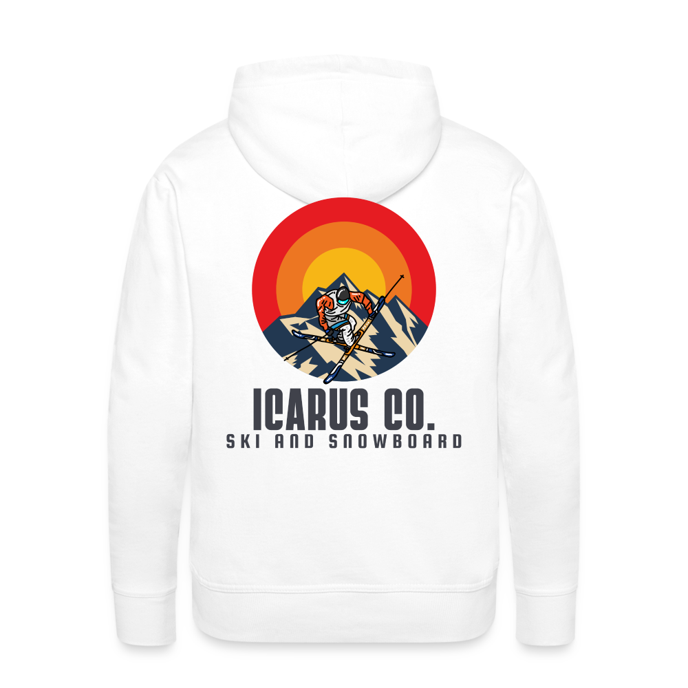 Downhill Skier Icarus Hoodie - white