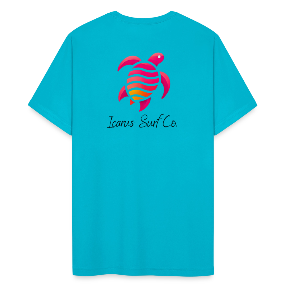 “Solar Shell" Performance T-Shirt - turquoise