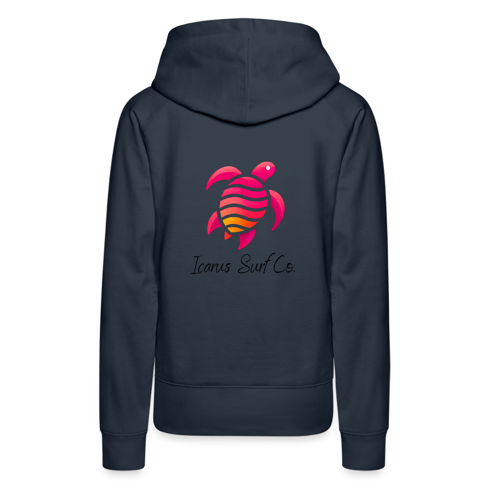 Icarus Surf Co. "Turtle" Women’s Premium Hoodie - navy