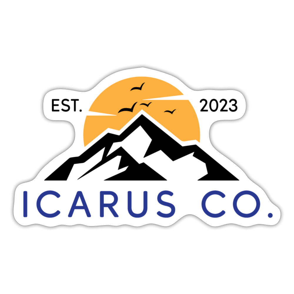 Icarus Winter Sticker - white matte