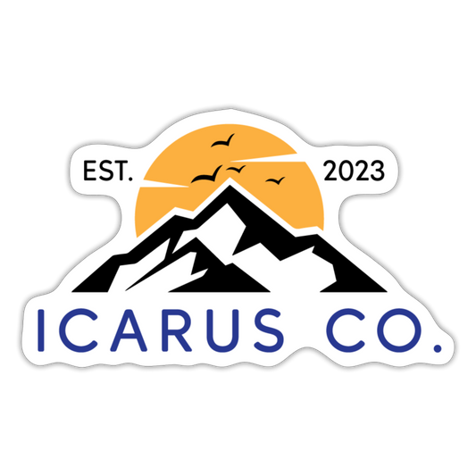 Icarus Winter Sticker - white matte