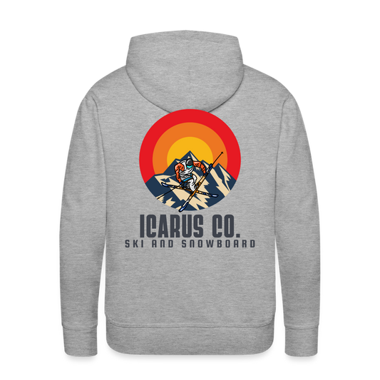 Downhill Skier Icarus Hoodie - heather grey