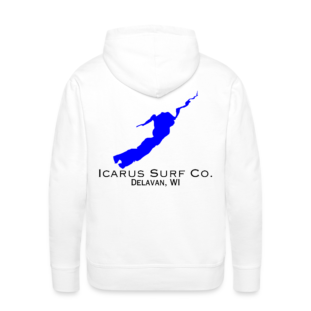 Icarus Surf Co. "Delavan, WI' Men’s Premium Hoodie - white