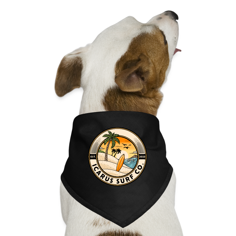 Icarus Surf Co. Dog Bandana - black