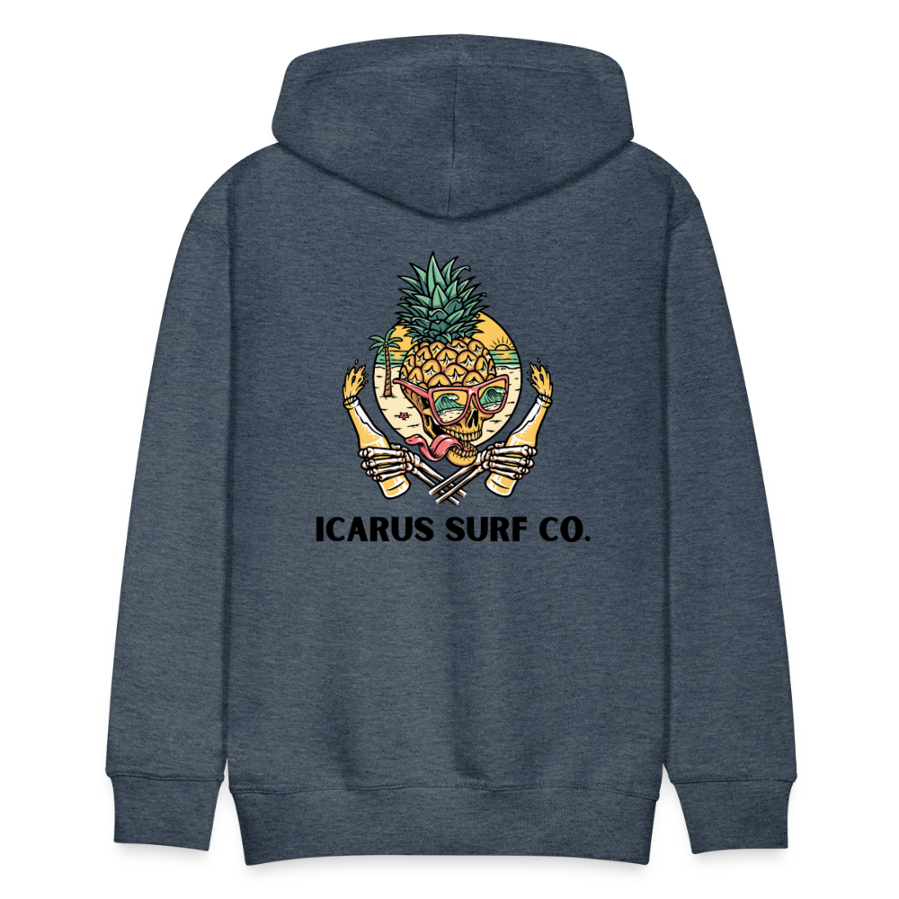 "Island Buzz" Hoodie - heather denim