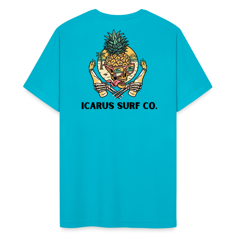 "Island Buzz" Performance T-Shirt - turquoise