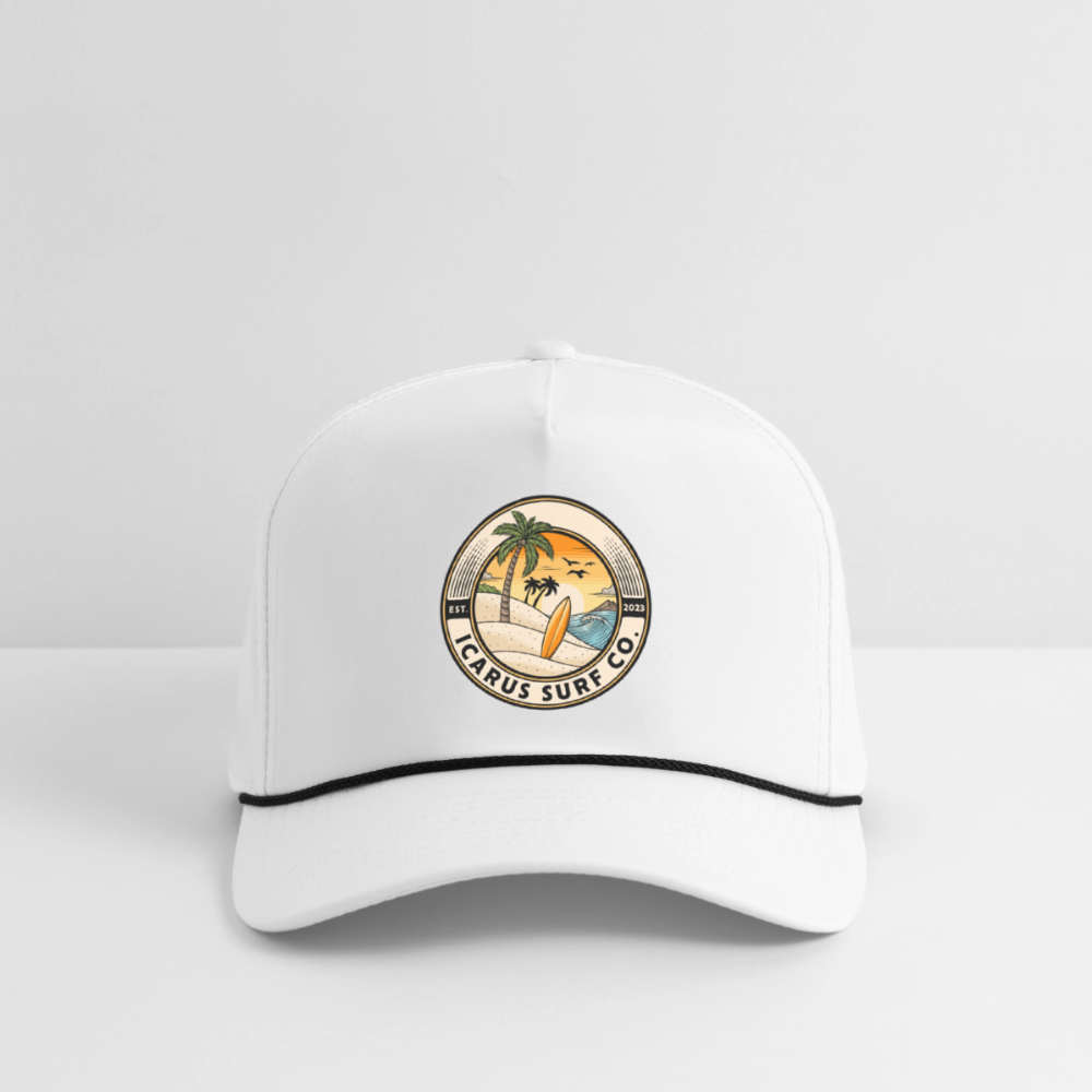“Founders Logo" Rope Cap - white/black