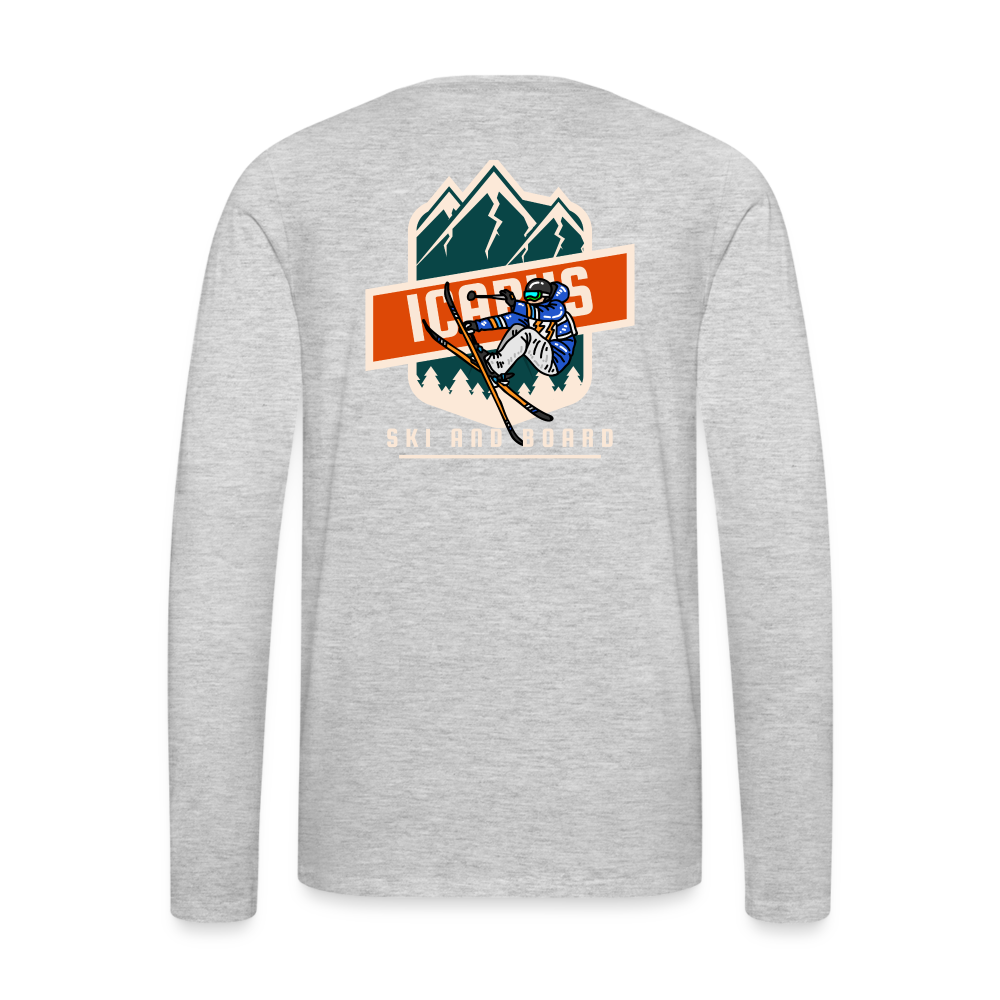 Mountain Jumper Icarus Long Sleeve - heather gray