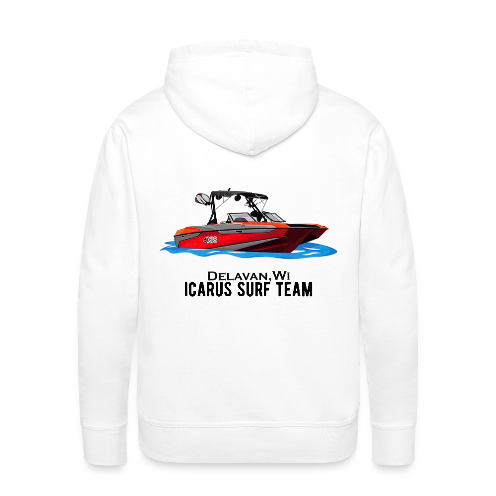 Icarus Surf Co. Surf Team Men’s Premium Hoodie - white
