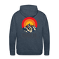 Downhill Skier Icarus Hoodie - heather denim