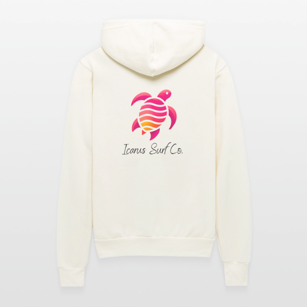 “Solar Shell” Zip-Up Hoodie - vintage white