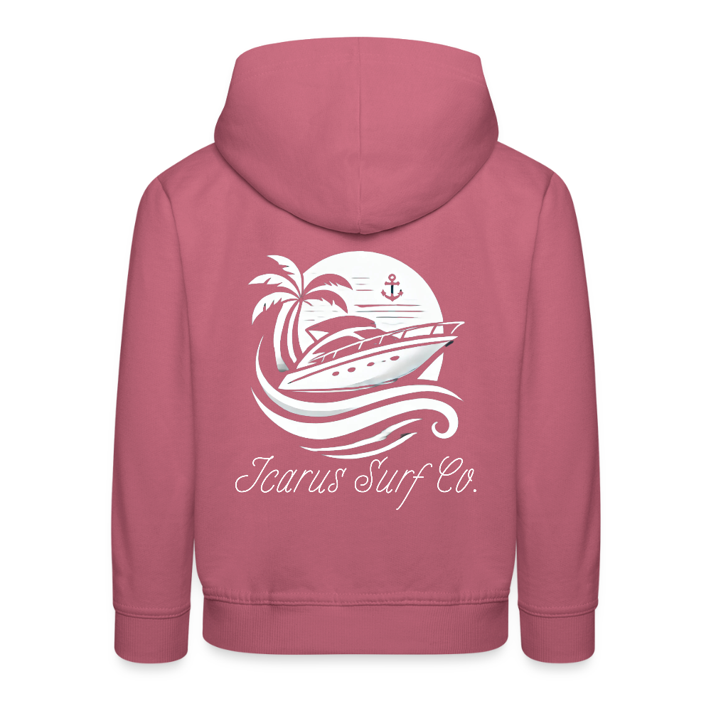 Icarus Surf Co. "Yacht" Kids‘ Premium Hoodie - mauve