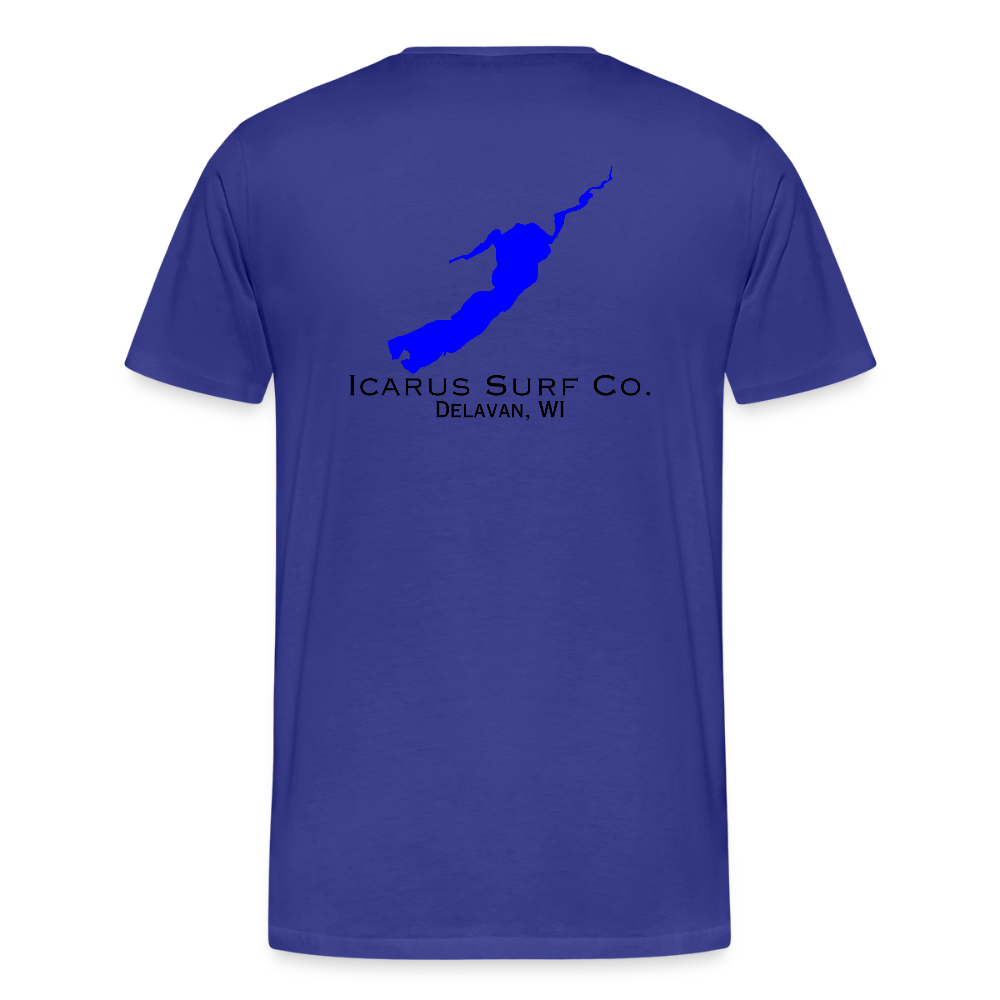 Icarus Surf Co. "Delavan, WI" Men's Premium T-Shirt - royal blue