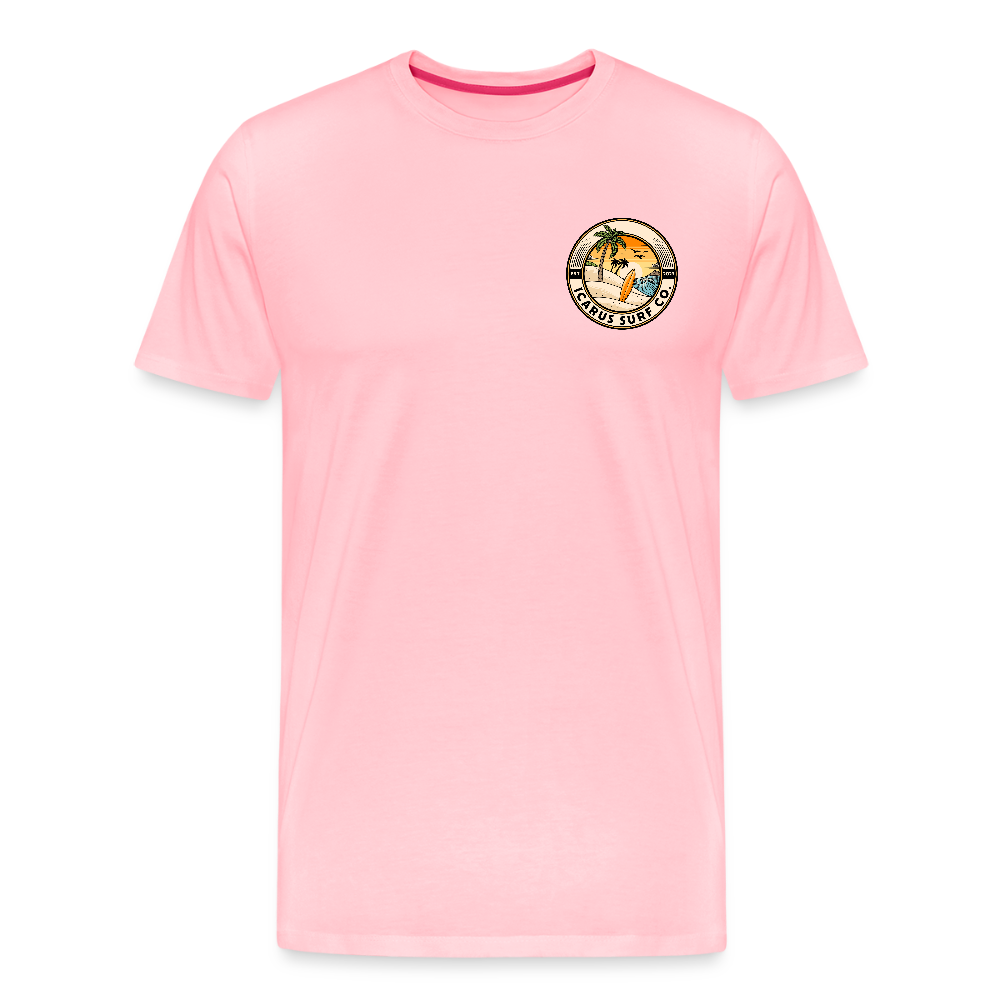 Icarus Surf Co. "Surfin' Skellys" Men's Premium T-Shirt - pink