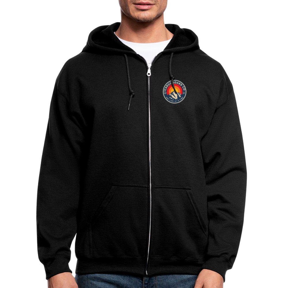 Icarus Winter Men's Zip Hoodie - black