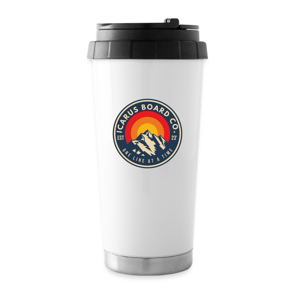 Icarus 16 oz Travel Mug - white