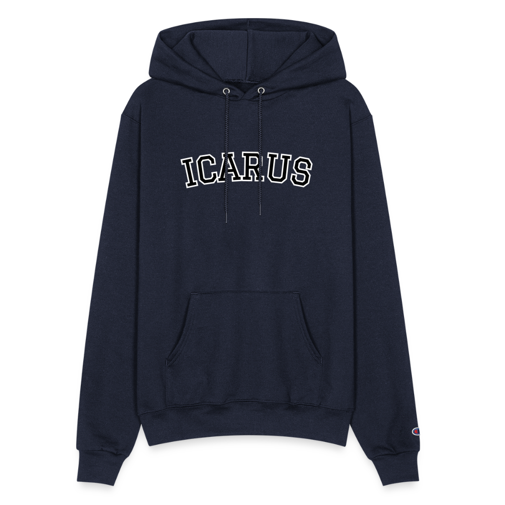 Icarus Letter Champion Unisex Powerblend Hoodie - navy