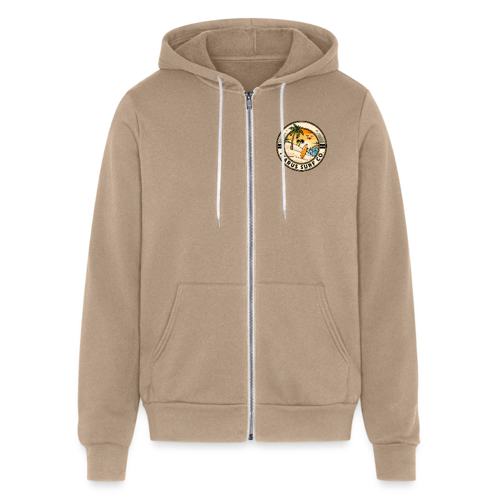 Icarus Surf Co. "Turtles" Women's Full Zip Hoodie - tan