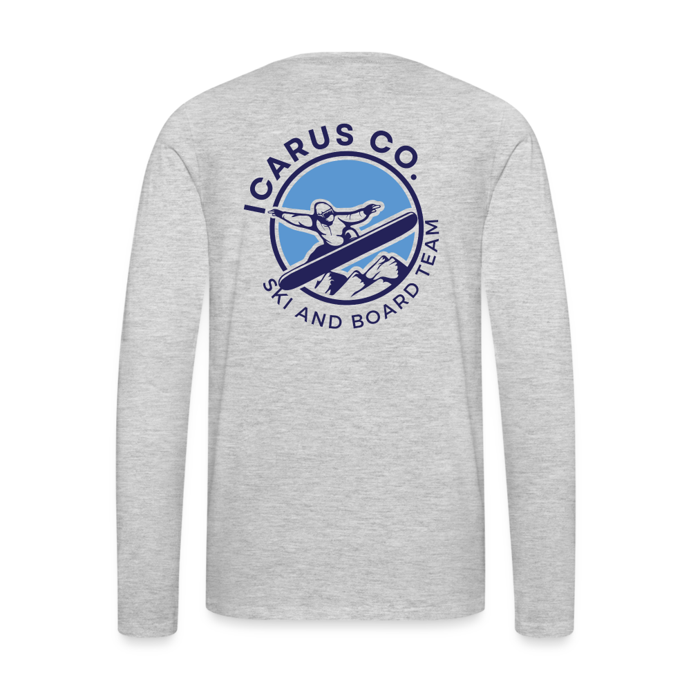 Ski and Board Team Icarus Long Sleeve - heather gray