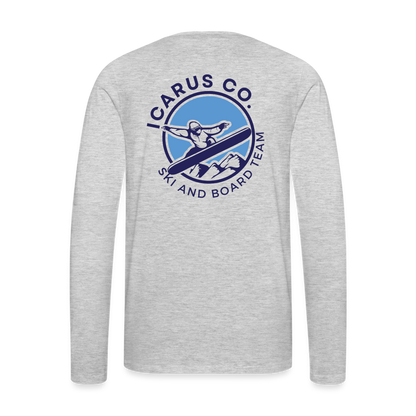 Ski and Board Team Icarus Long Sleeve - heather gray