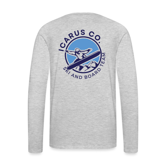 Ski and Board Team Icarus Long Sleeve - heather gray