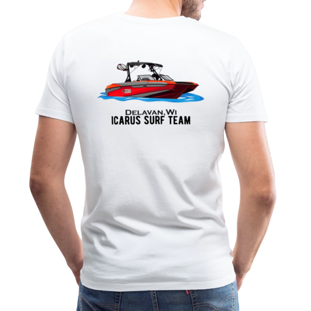 Icarus Surf Team Men's Premium T-Shirt - white