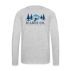 Tree Skiing Icarus Long Sleeve - heather gray