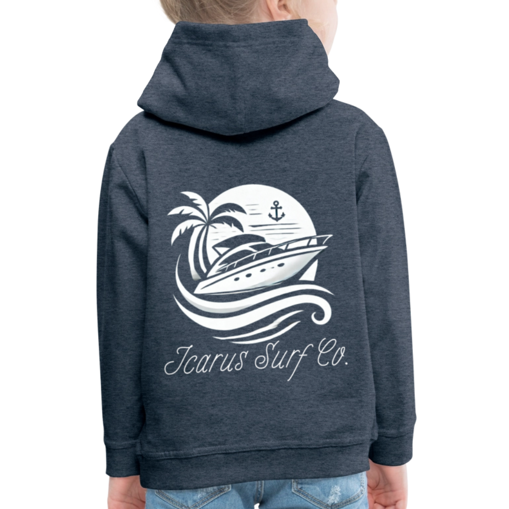 Icarus Surf Co. "Yacht" Kids‘ Premium Hoodie - heather denim
