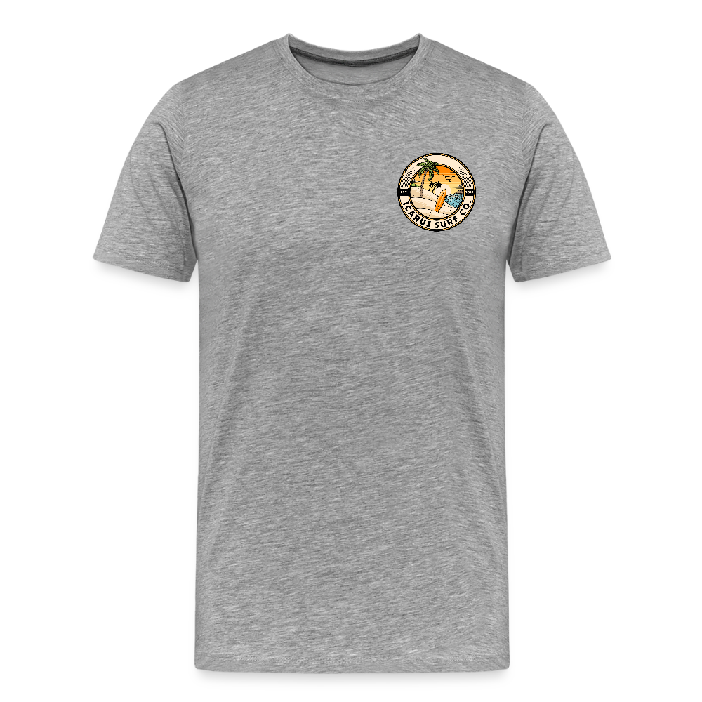 Icarus Surf Co. "Delavan, WI" Men's Premium T-Shirt - heather gray